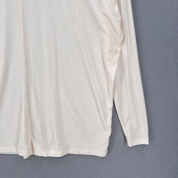 ARITZIA BABATON Long Sleeve Mock Neck Top Womens XXS Cream Foundation Oversized - Picture 6 of 13